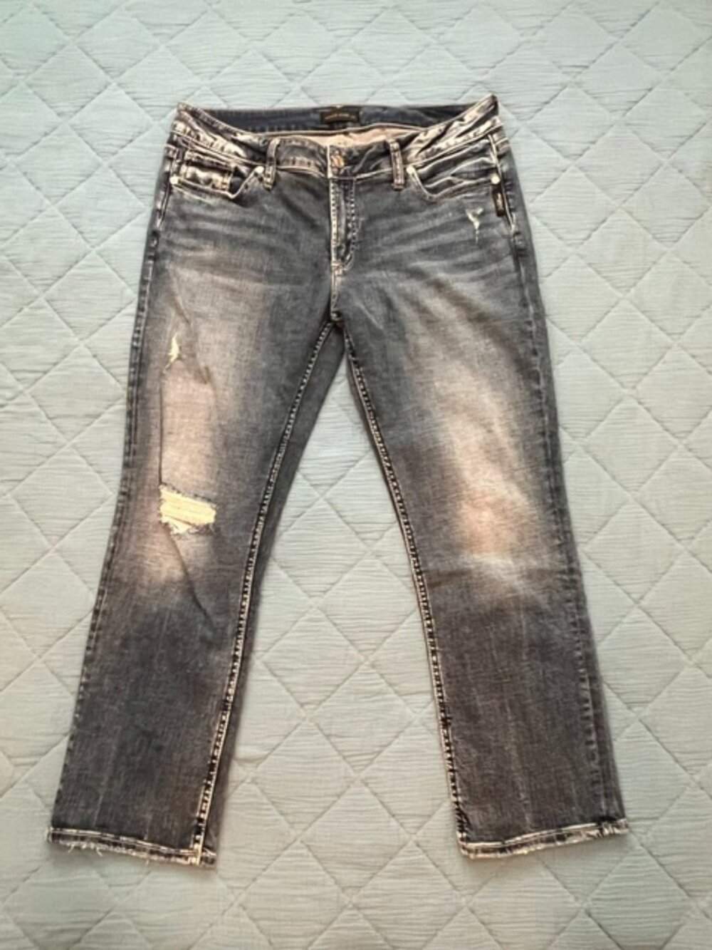 Women's Silver Capri jeans Elyse Capri size W 31/L 22 1/2